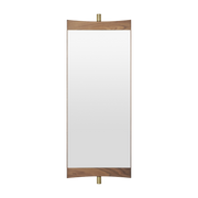 Miroir mural en noyer et laiton 47,5x73,8cm Vanity 1 - Gubi