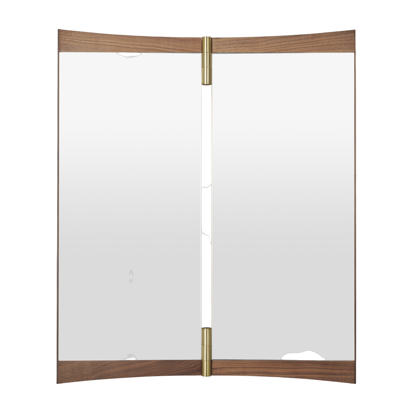 Wandspiegel aus Walnussholz und Messing 58, 2x69cm Vanity 2 - - Gubi