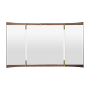 Vanity Specchio da parete in noce e ottone 116, 6x69cm 3 - Gubi