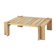 Table basse rectangulaire en teck 113x100cm Atmosfera - Gubi