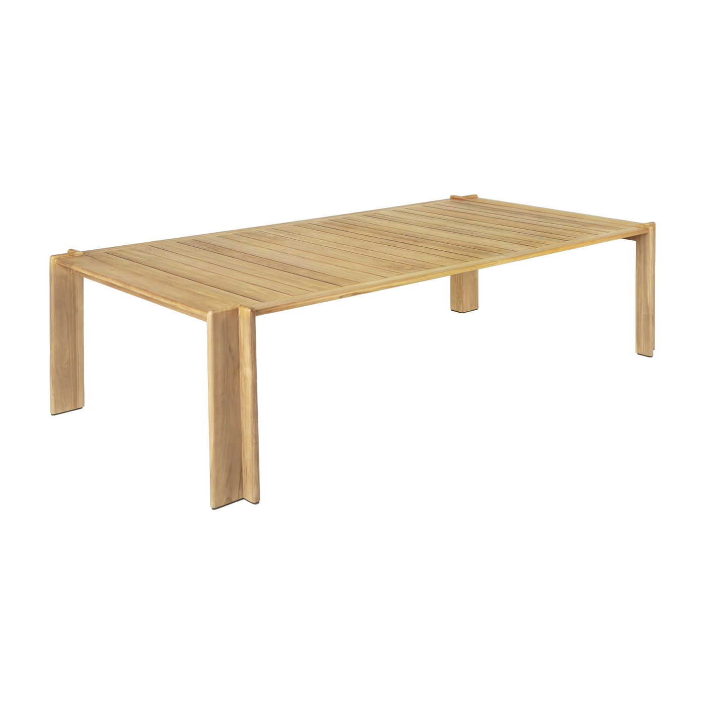 Rechteckiger Esstisch aus natürlichem Teakholz 281x105cm Atmosfera - - Gubi