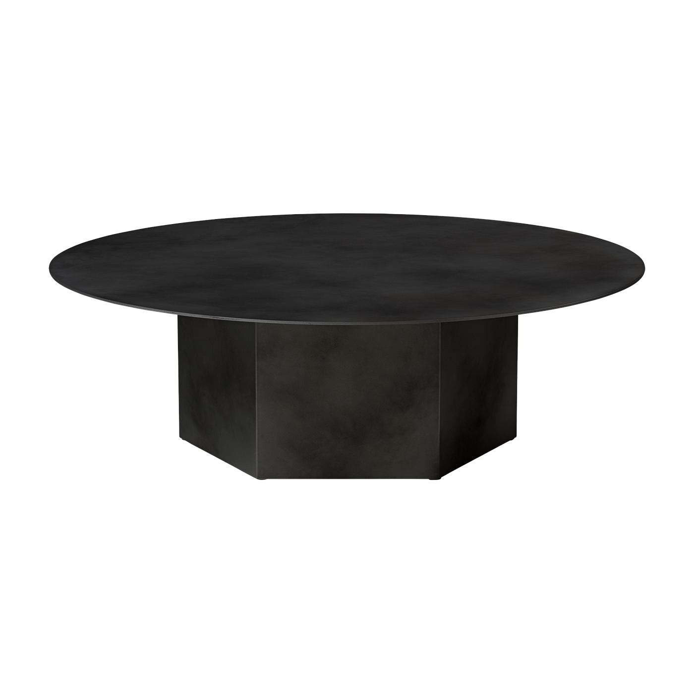 ronde Tavolino in acciaio nero notte 110 cm Epic - Gubi