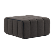 Module en tissu jet gris marron 68x34cm Curt - Ambivalenz