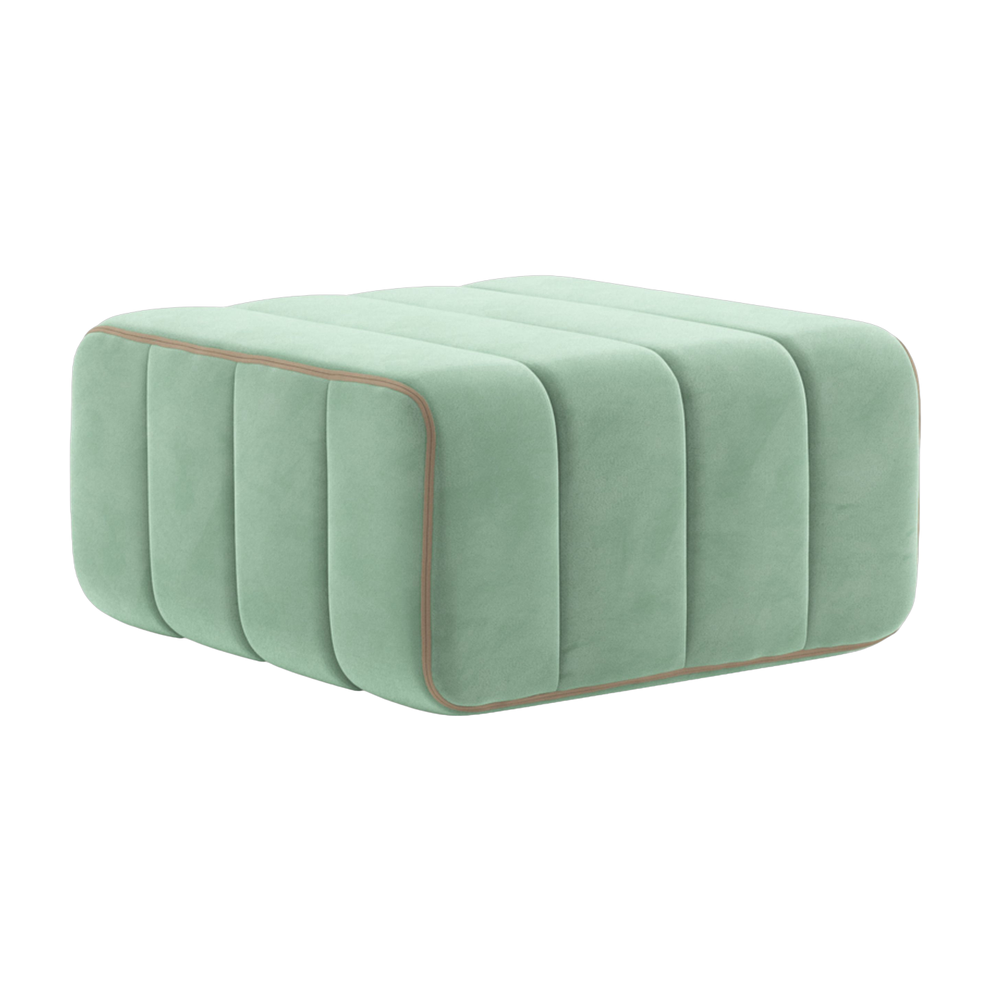 Curt Módulo en terciopelo barcelona verde claro 68x34cm - Ambivalenz