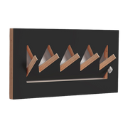 Perchero de abedul teñido de negro 40x20cm Fläpps Crownhäng - Ambivalenz