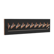 Perchero de abedul teñido de negro 80x20cm Fläpps Crownhäng - Ambivalenz