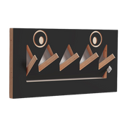 Perchero de abedul teñido de negro 40x20cm Fläpps Monsterhäng - Ambivalenz