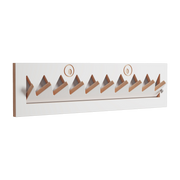 Perchero de abedul teñido de blanco 80x20cm Fläpps Monsterhäng - Ambivalenz