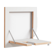 Wall-mounted guitar stand in white-stained birch 40x40cm Fläpps - Ambivalenz