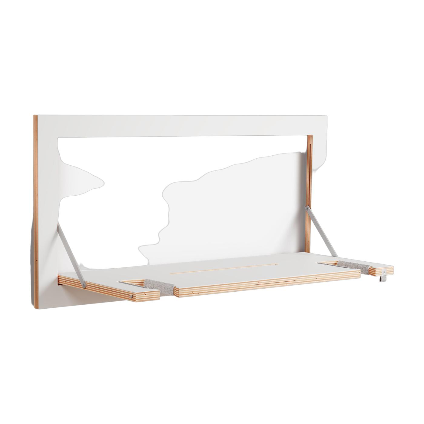 Soporte de pared para guitarra en abedul teñido de blanco 80x40cm Fläpps - Ambivalenz