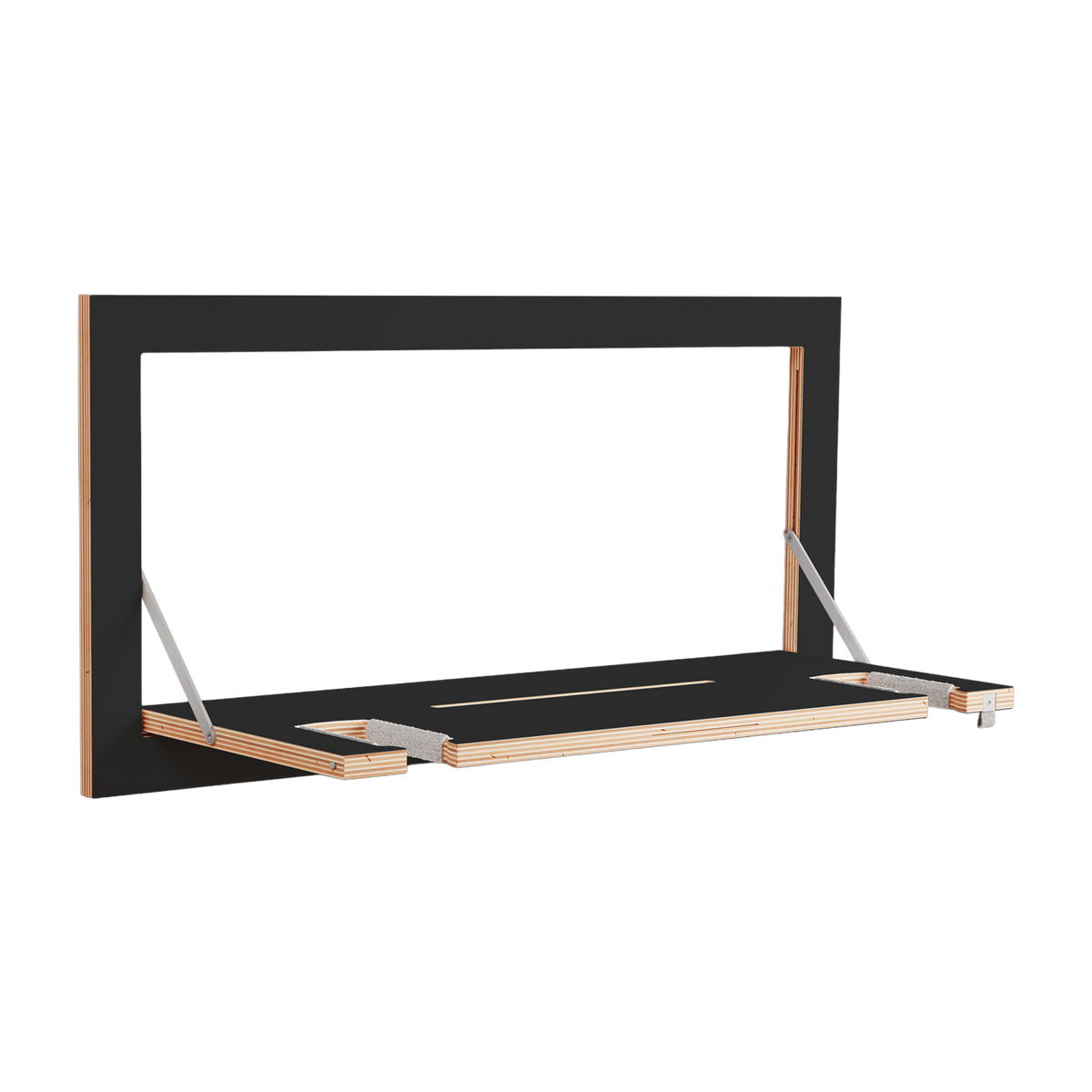 Gitarren-Wandhalter aus schwarz gebeizter Birke 80x40cm Fläpps -. Ambivalenz