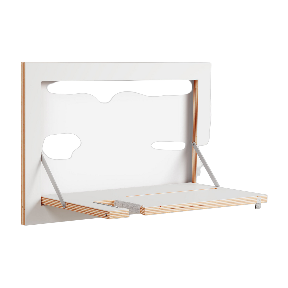 Gitarren-Wandhalter aus weiß gebeizter Birke 60x40cm Fläpps -. Ambivalenz