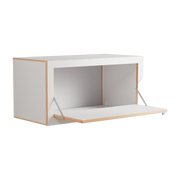 Etagère murale en bouleau teinté blanc 80x40x40cm Fläpps Box - Ambivalenz