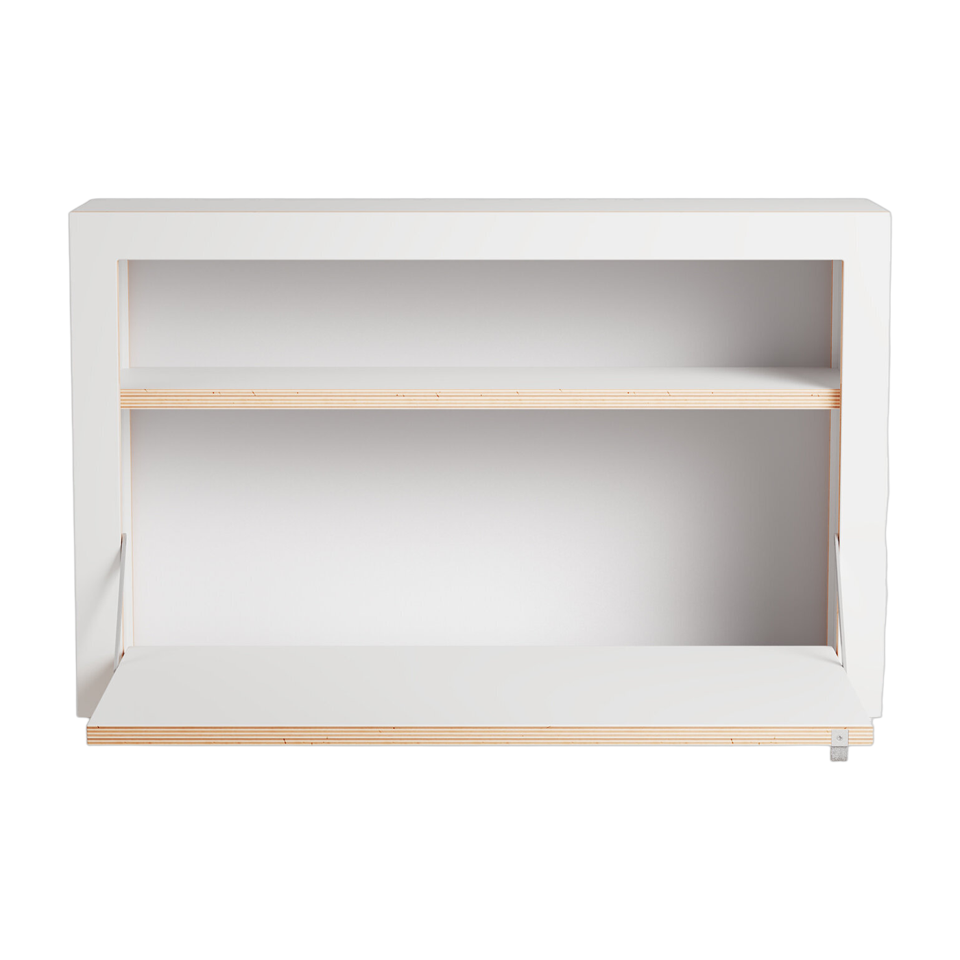 Bureau Box parete attrezzata in betulla tinta bianca 80x50x20cm Fläpps - Ambivalenz