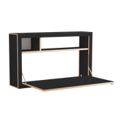 Bureau black stained birch wall 100x60x20cm Fläpps Box - Ambivalenz