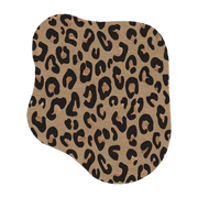 Organic wool and silk leopard print rug 150x175cm Léo - Son-Tapis
