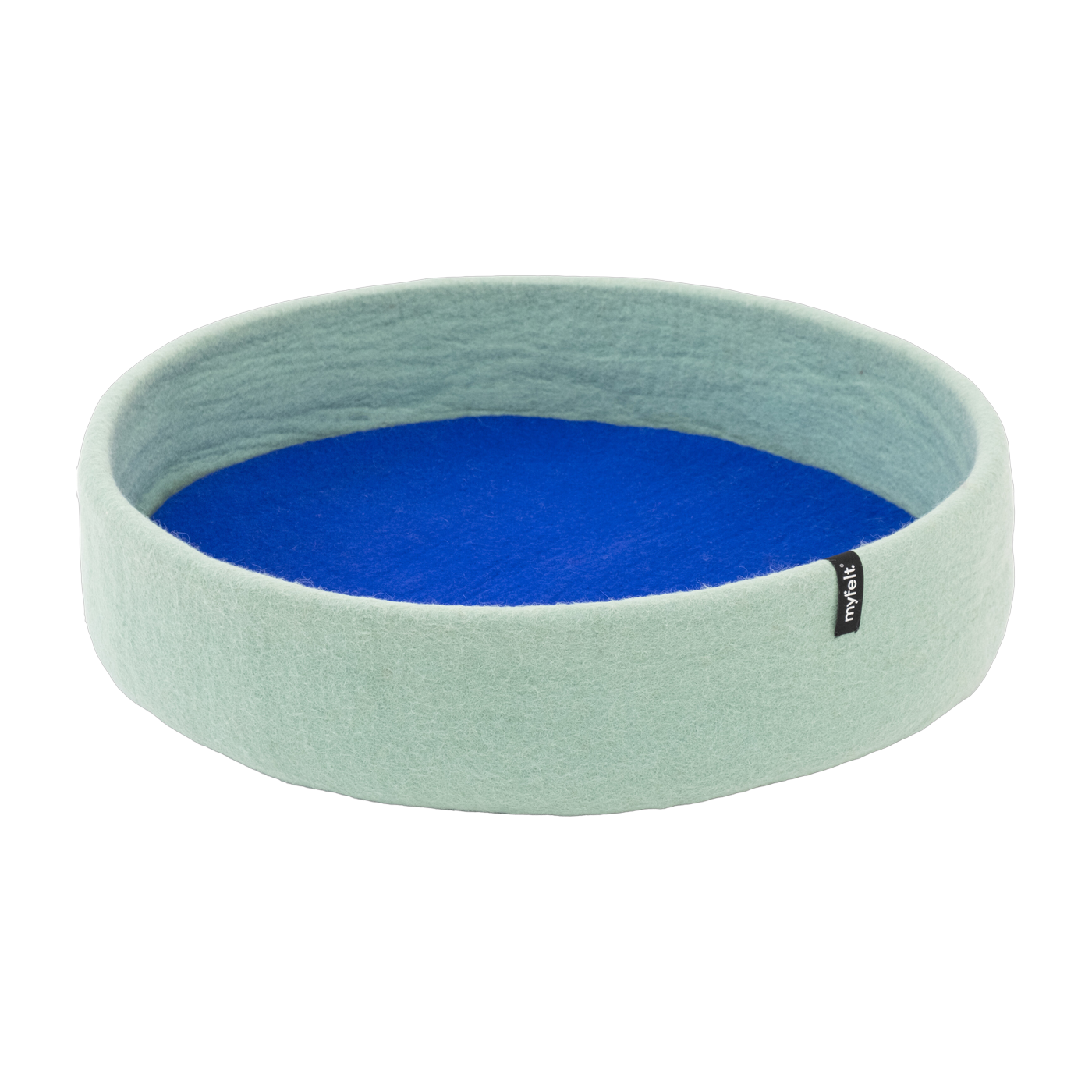 Fine Cama para perro de lana turquesa y azul real 60cm - Myfelt