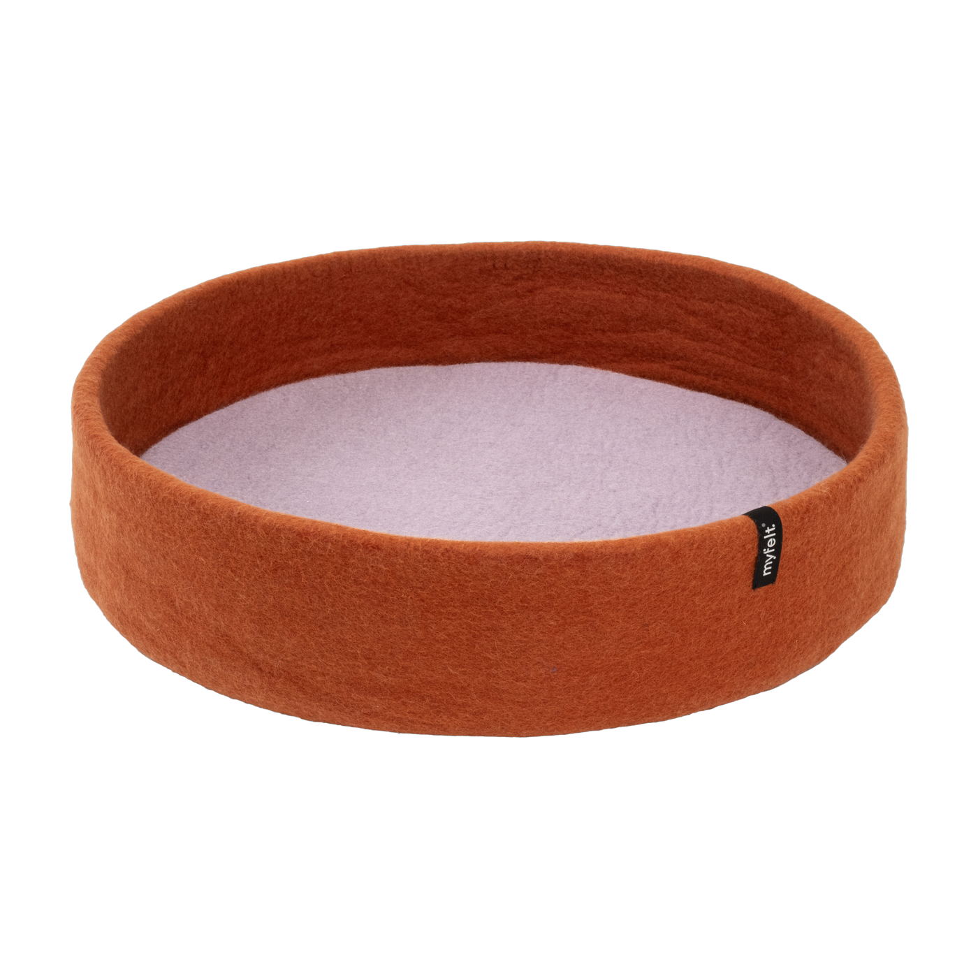 Lora Cama redonda de lana para perros 60cm - óxido y lavanda Myfelt
