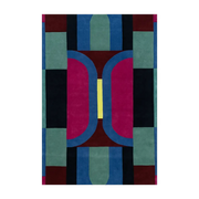 Alfombra rectangular de lana con estampado multicolor 300x200cm Margaux - Son-Tapis