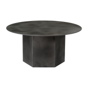 Coffee table ronde in misty steel 80cm Epic - Gubi