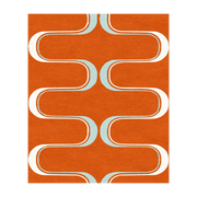 Orangefarbener Wollteppich 230x160cm Baptiste -. Son-Tapis
