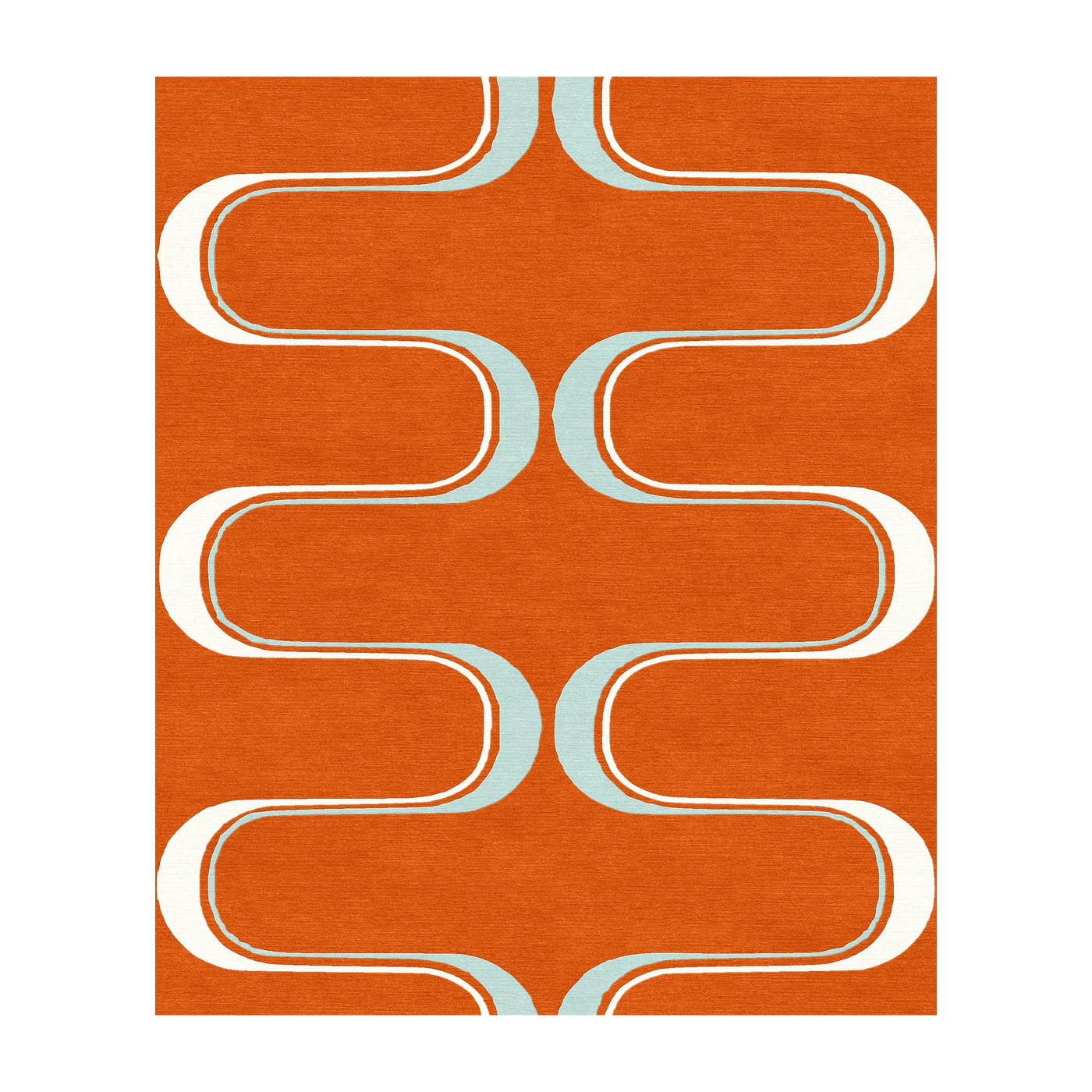 Tappeto in lana arancione 300x200cm Baptiste - Son-Tapis