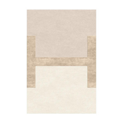 Rectangular hand-tufted rug à la in beige tricolor wool 160x230cm Hadrien - Son-Tapis