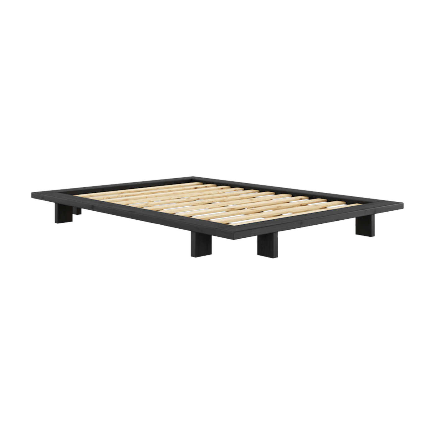Pinewood bed base black night 140x200 cm Japan - Karup Design