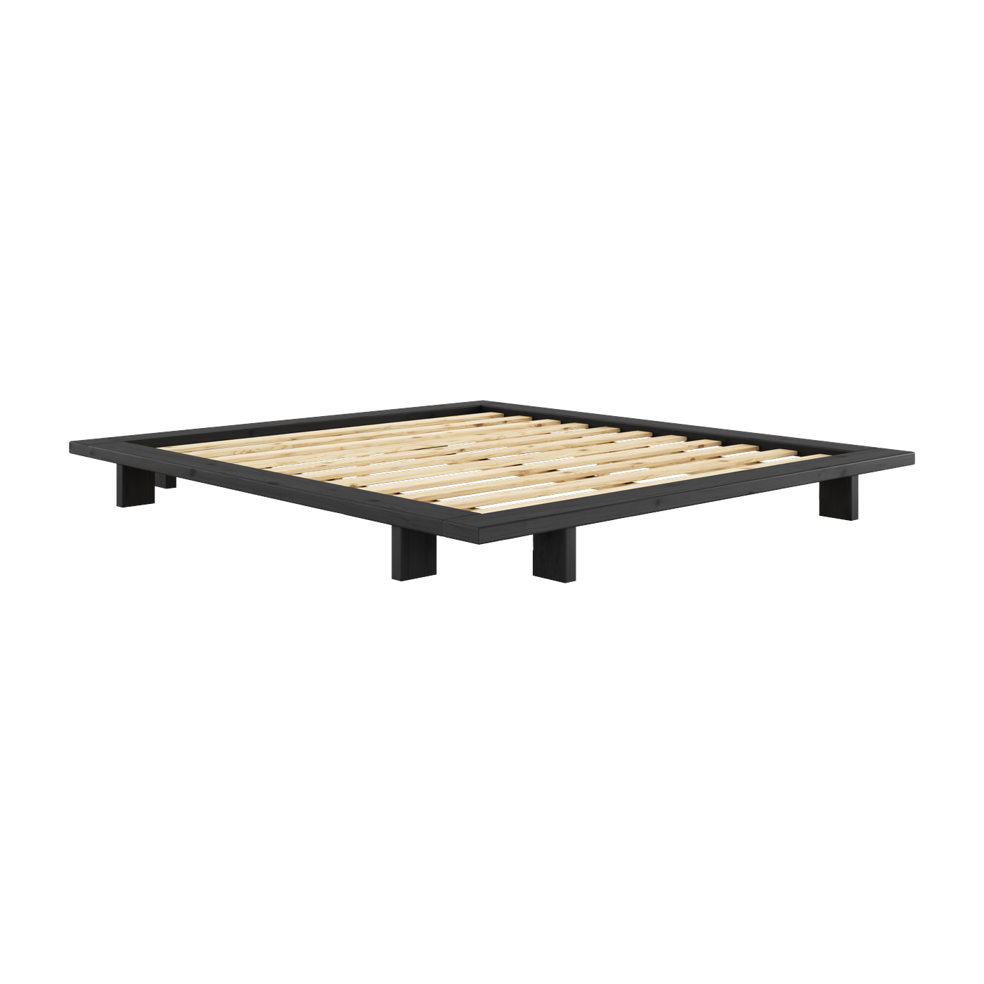 Sommier en bois de pin black night 180x200 cm Japan - Karup Design