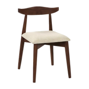 Chaise en acacia et lin Mandela - Pomax