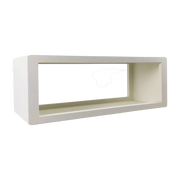 Modular shelf coated à la off-white lime 135x45cm Verona - Pomax