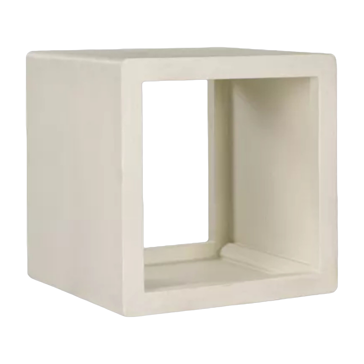 à la Verona Estantería cuadrada revestida de color blanco lima 45x45cm - Pomax