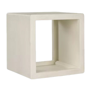 Square shelving à la off-white lime coating 45x45cm Verona - Pomax