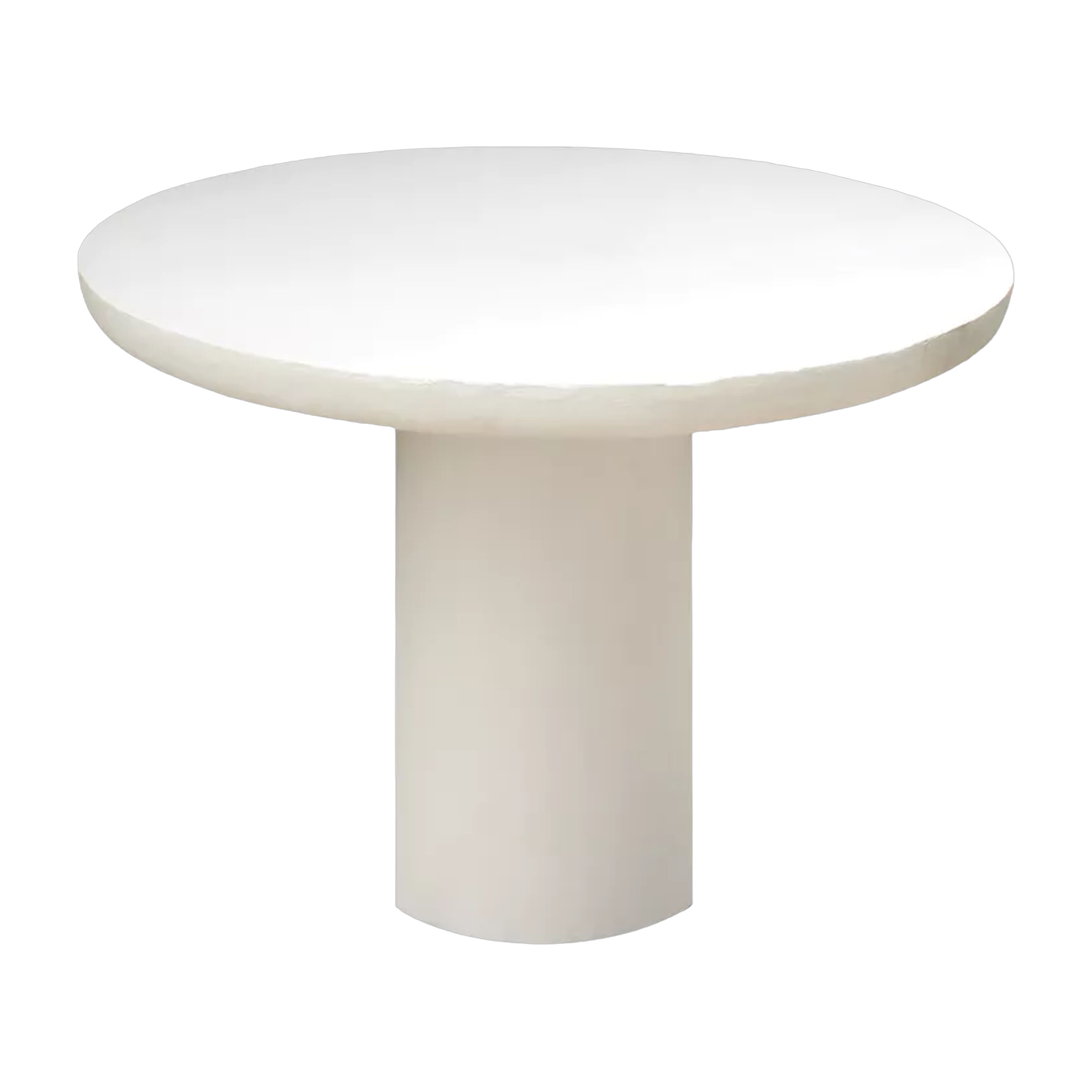 ronde à la Tavolo bianco con rivestimento in calce 115 cm Piastro - Pomax