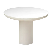 Table ronde à la white lime coating 115cm Piastro - Pomax