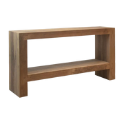 Reclaimed wood console 180x38cm Corsica - Pomax