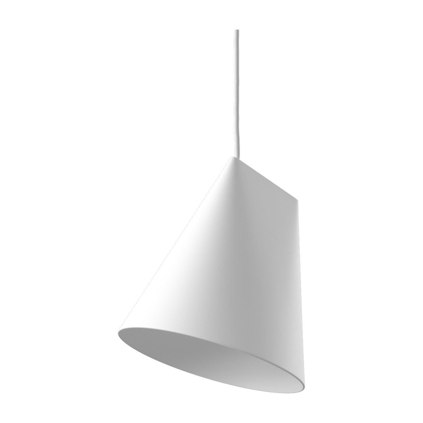 Suspension en porcelaine brute non émaillée blanche 23cm Ceramic - Moebe