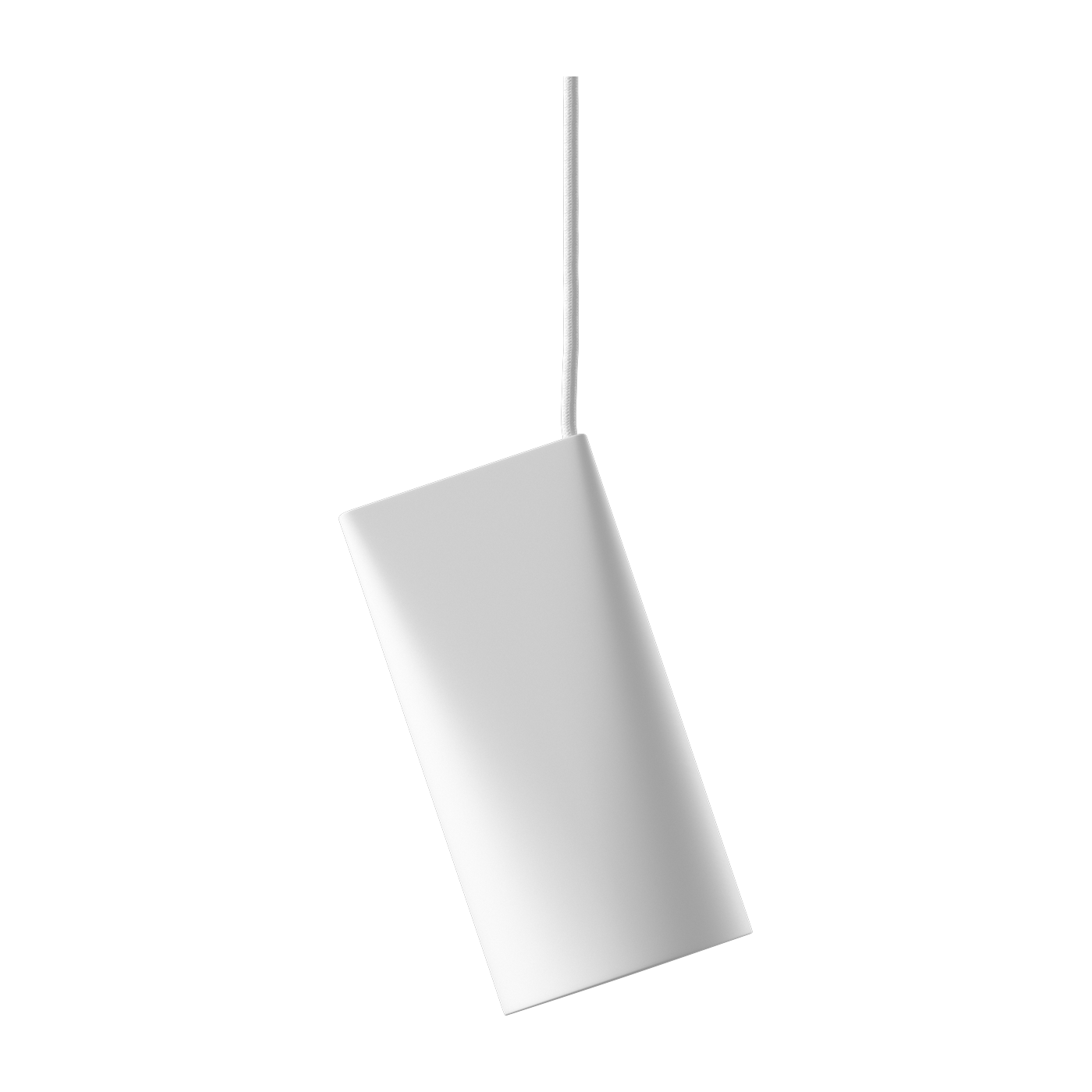 Suspension en porcelaine brute non émaillée blanche 22cm Ceramic - Moebe