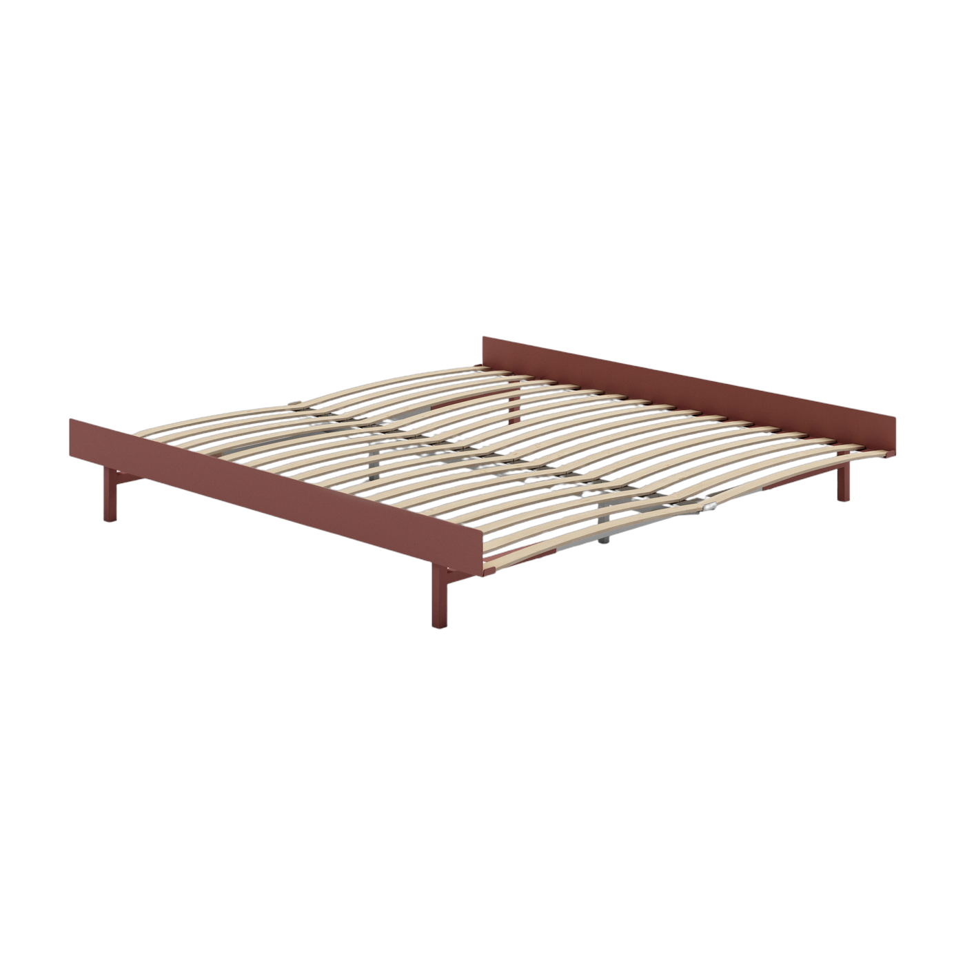 Somier extensible de acero rosa con lamas 180cm - Moebe