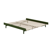 Somier extensible de acero verde abeto con lamas 180cm - Moebe