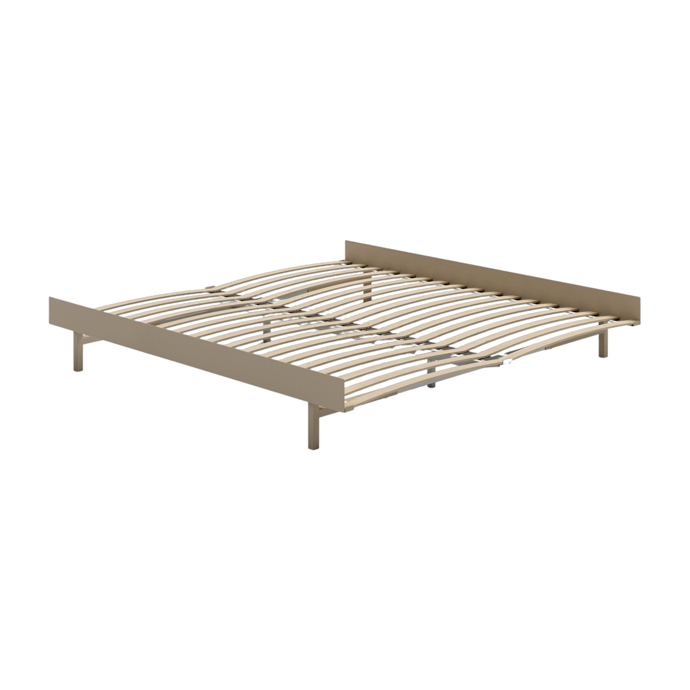 Somier extensible de acero lijado con lamas 180cm - Moebe