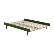 Somier extensible de acero verde abeto con lamas 140cm - Moebe
