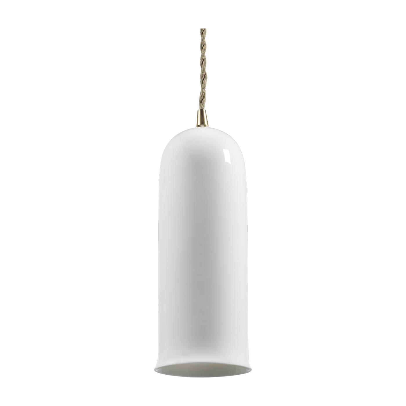 Hängeleuchte aus weißem Porzellan 9, 3x24, 5cm Olympia N°2 -. Serax