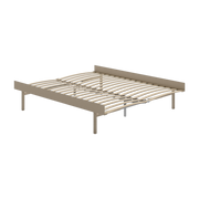 Somier extensible de acero arena con lamas 160cm - Moebe