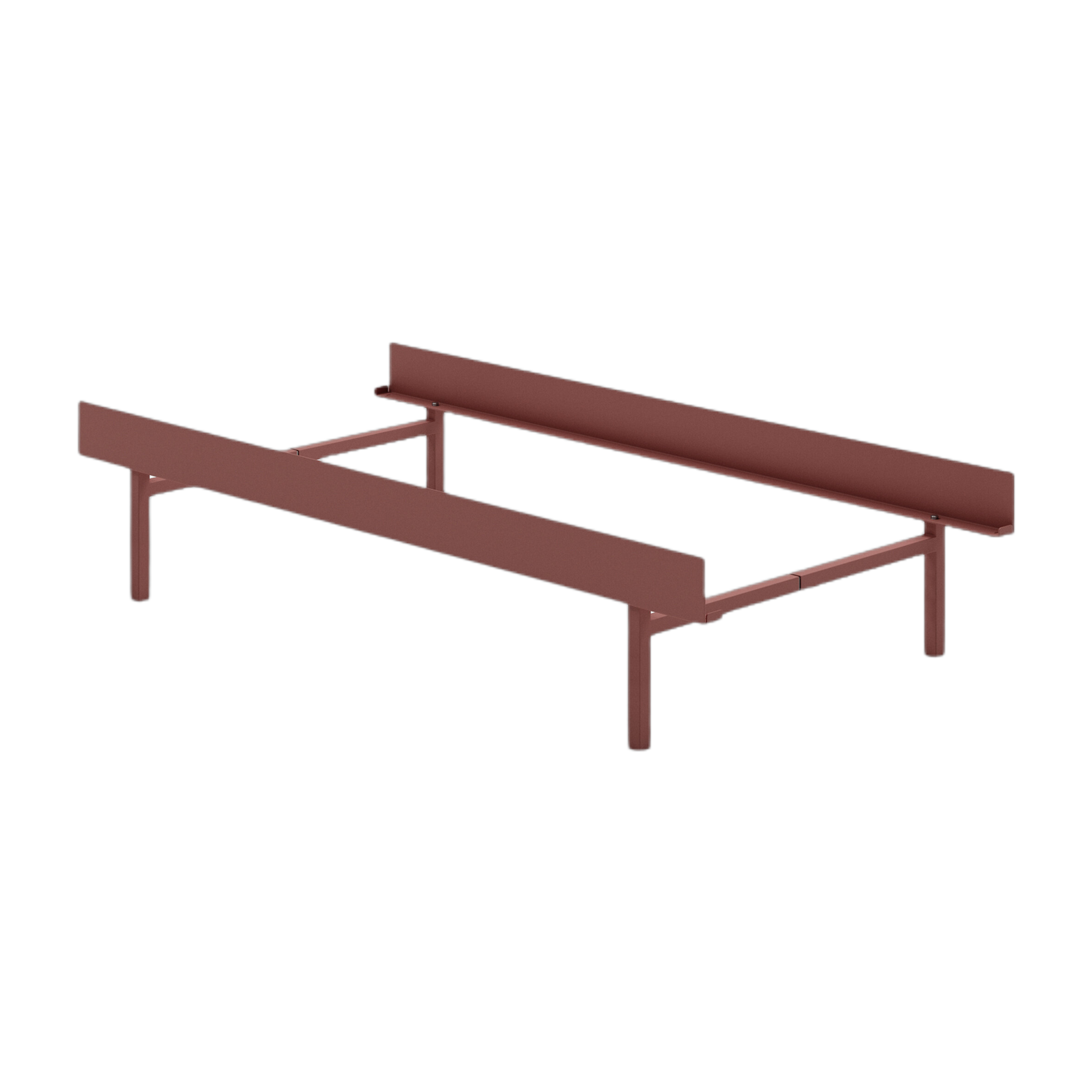 Somier de láminas de acero rosa 90cm - Moebe
