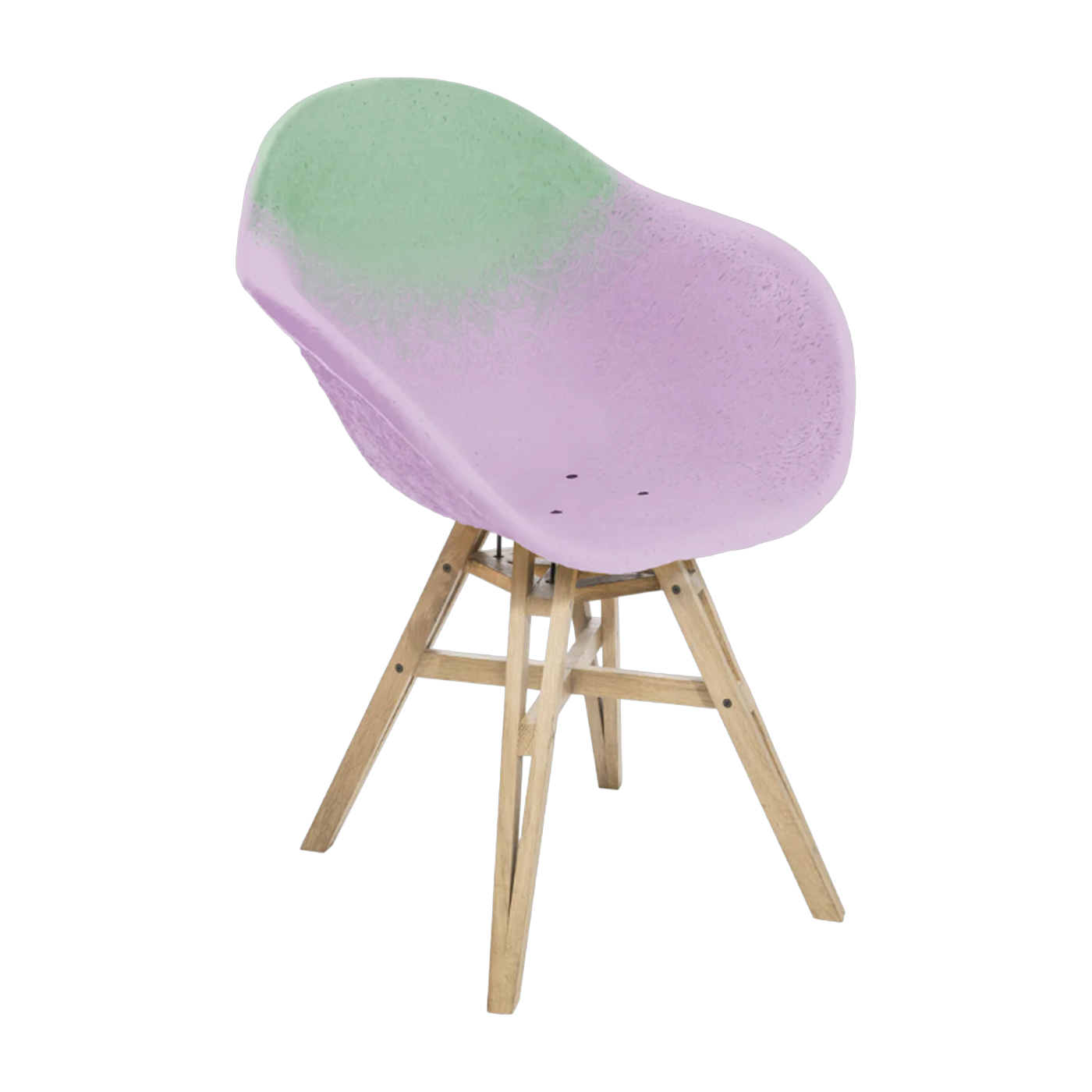 Chaise avec accoudoirs Galet et Parme Gravêne 6.7 - Maximum