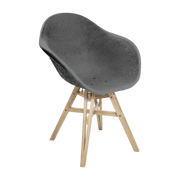 Silla con reposabrazos antracita 6. 7 - Maximum