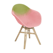 Silla con reposabrazos pistacho y rosa Gravêne 6. 7 - Maximum