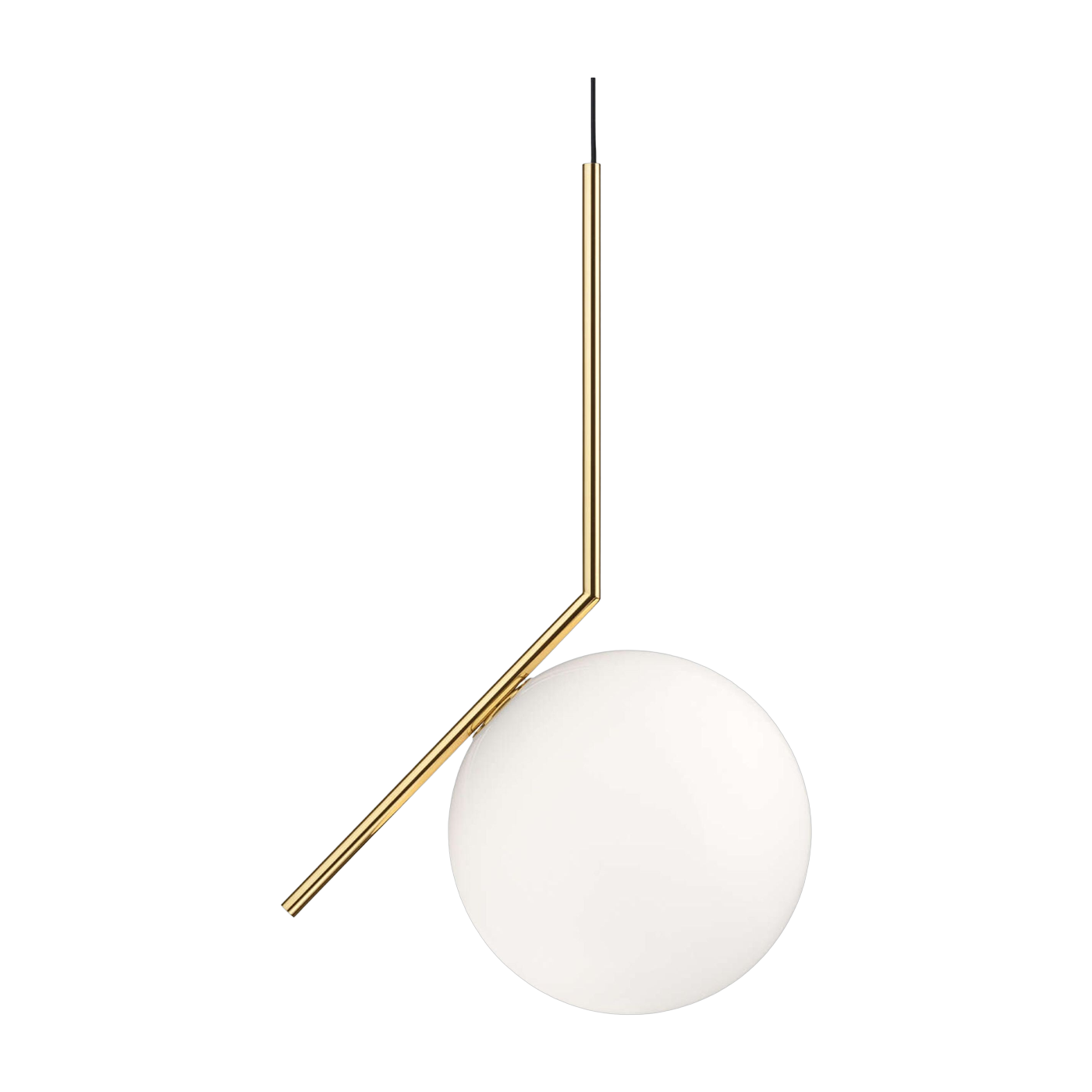 Suspension en or 24k et globe en verre IC S2 Anniversary - Flos