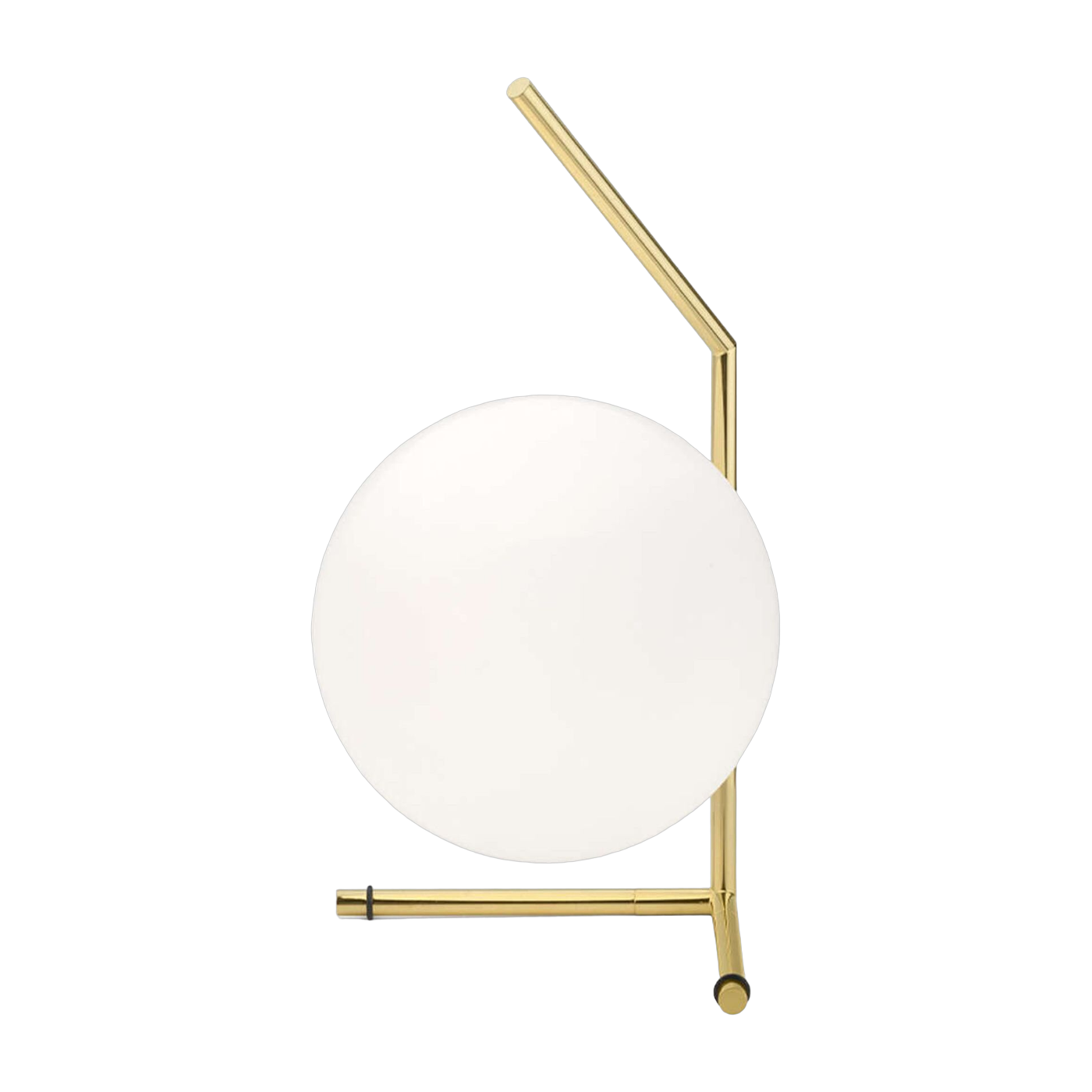IC Lámpara de mesa en oro de 24 quilates y globo de cristal T1 Low 10 Aniversario - Flos